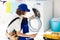 Washing machine repair technician. Washer service