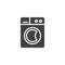 Washing machine vector icon