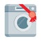 Washing machine Vector Illustration in Flat Design