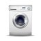 Washing machine on white background