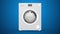 Washing machine with world idea concept motion background loop