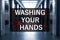 Washing your hands. Illustration demonstrating important measure during coronavirus