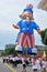 WASHINGTON, D.C. - JULY 4, 2017: giant balloons are inflated for participation in the 2017 National Independence Day Parade July 4