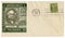 Washington D.C., The USA  - 11 August 1938: US historical envelope: cover with cachet portrait of 8th President Martin Van Buren,