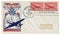 Washington D.C., The USA  - 25 September 1946: US historical envelope: cover with cachet Air mail, cargo and passenger aircraft, p