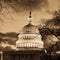 Washington DC - Capitol building dome in sepia