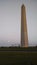 Washington, DC - June 2014: Washington Monument at Moon Rise