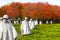 WASHINGTON DC - NOVEMBER 09, 2014: Korean War Veterans Memorial.