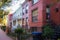 Washington DC Row Colorful Townhouses Brick Architecture Exterior Autumn Day