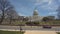 Washington, Dc, USA -April, 2, 2017: wide tilt up view of the capitol building in Washington D.c.