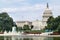 Washington, DC/USA - circa July 2015: Capitol Reflecting Pool, Ulysses S. Grant Memorial, and Capitol in Washington, DC