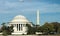 Washington, DC The Washington Monument and Jefferson Memorial