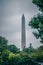 Washington mall monumet on a cloudy day