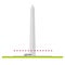 Washington monument flat design isolated vector icon