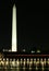 Washington Monument at Night Over Water