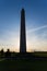 Washington Monument silhouetted