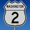 Washington Route 2 highway sign