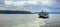 Washington state ferry boat on Elliott Bay leaves the Seattle Terminal