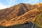 Washington State Route 821 with truck passing through the Yakima Canyon