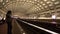 Washington Subway station - the platforms - WASHINGTON, UNITED STATES - APRIL 7, 2017