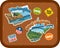 Washington, West Virginia travel stickers with scenic attractions
