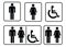 washroom sign - restroom symbol