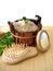 Washtub with bath salt