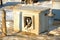 WASILLA, ALASKA - MARCH 2, 2007: Dog house at Happy Trails Kennel, and the home of four-time Iditarod Champion Martin Buser