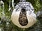 Wasps guard a large spherical nest with combs. Costa Rica