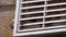 Wasps nest inside air vent
