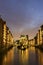 Wasserschloss in the Speicherstadt in Hamburg in Germany