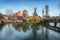 Wasserturm, Weinstadel and Henkerbrucke bridge at Pegnitz River - Nuremberg, Bavaria, Germany