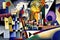 Wassily Kandinsky style imaginary representation new york city if painted by artist illustration generative ai