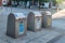 Waste bins for selective waste collection