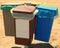 Waste bins for the separate collection of garbage