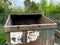 Waste dumpster at a county dump empty