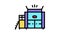waste factory machine color icon animation