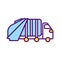 Waste hauler RGB color icon