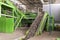 Waste processing plant. Technological process for acceptance, storage, sorting and further processing of waste for their recycling