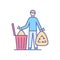 Waste recycling - modern line design style icon