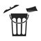 Wastebasket vector icon.Black vector icon isolated on white background wastebasket.