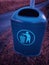 Wastebin with a litter symbol