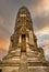 Wat Aranyikawas temple, reclining buddha and pagoda, in Chon Buri, Thailand