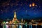 Wat arun with krathong lantern, Bangkok