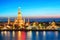 Wat Arun night view Temple in bangkok