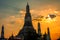 Wat arun pagoda landmark of bangkok thailand capital