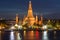 Wat arun pagoda temple of Bangkok