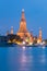 Wat Arun Temple along with waterfront