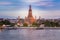 Wat Arun Temple, most famous travel place along the river