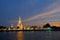 Wat Arun temple at sunset